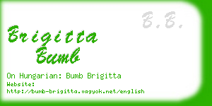 brigitta bumb business card